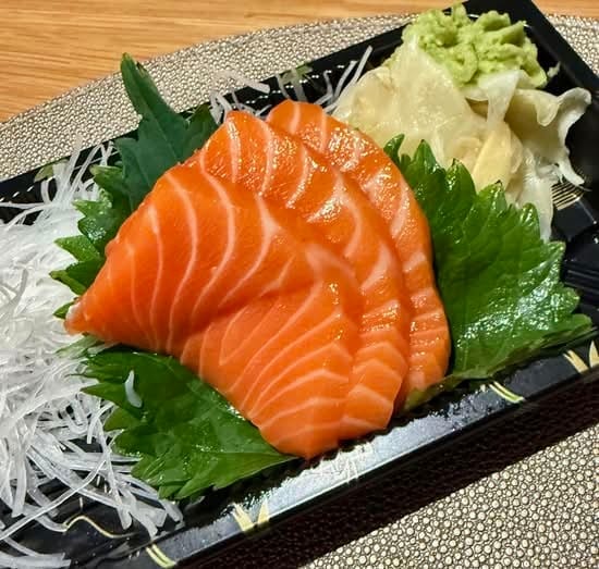 King Salmon Miso Sashimi.