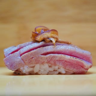 Seared Toro Carpaccio Sushi