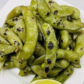 Smoke Edamame with Butter & Salt